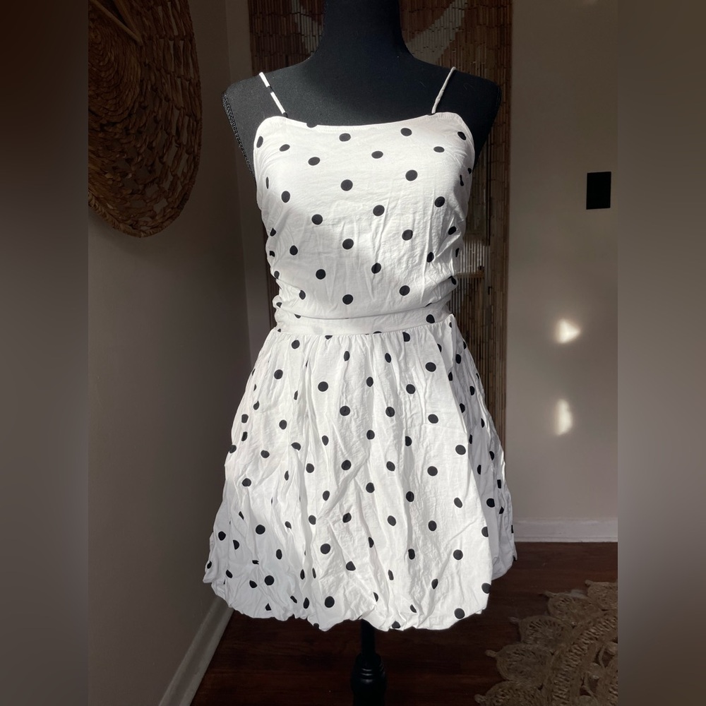 Polka Dot Spaghetti Strap Dress